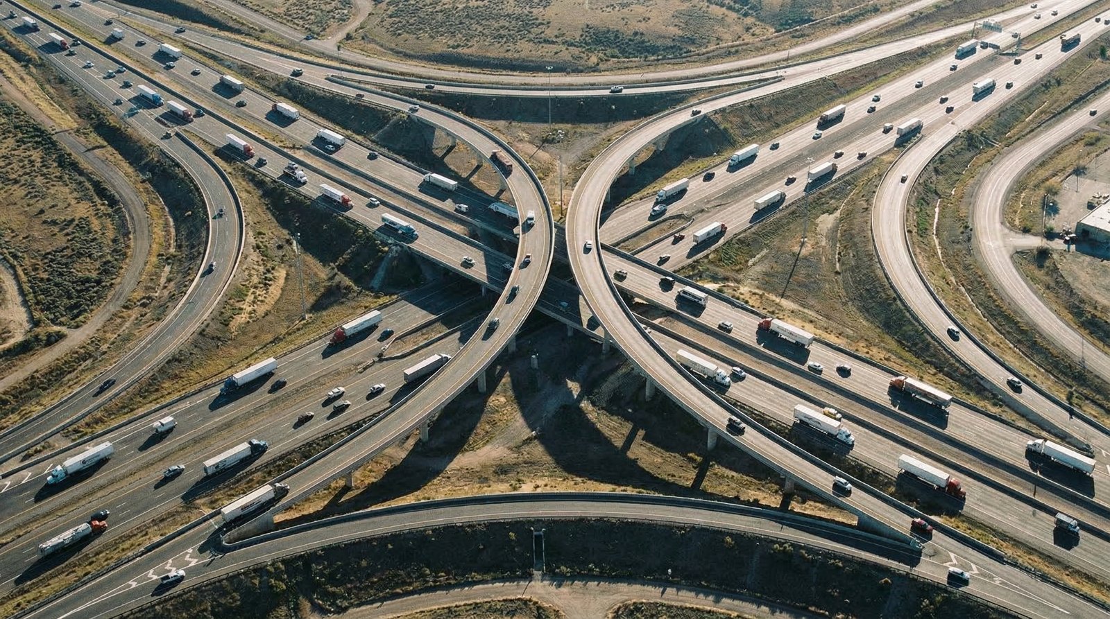 Rodovia logística com acesso estratégico para transporte de cargas