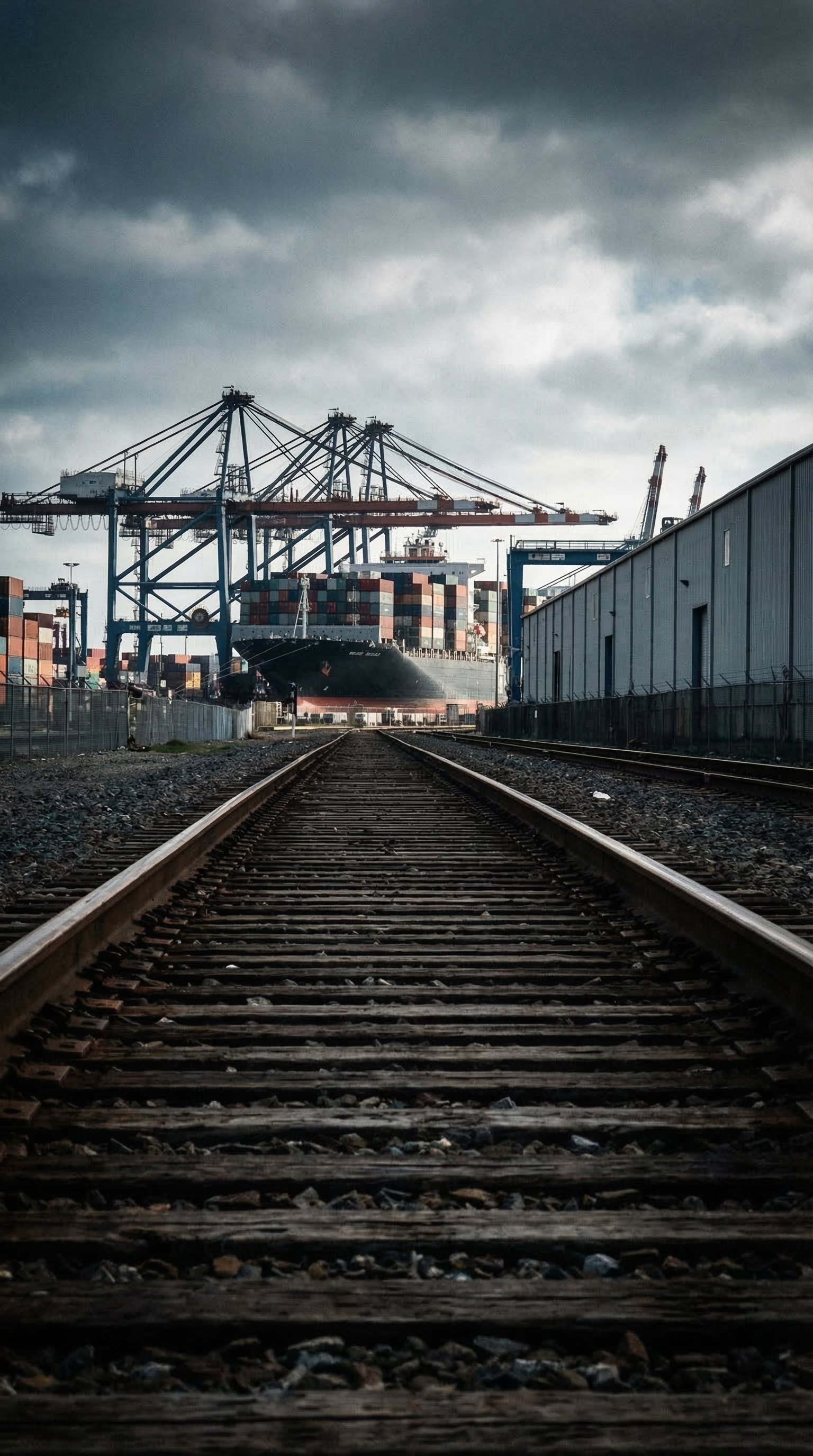 Infraestrutura ferroviária e portuária em operação logística